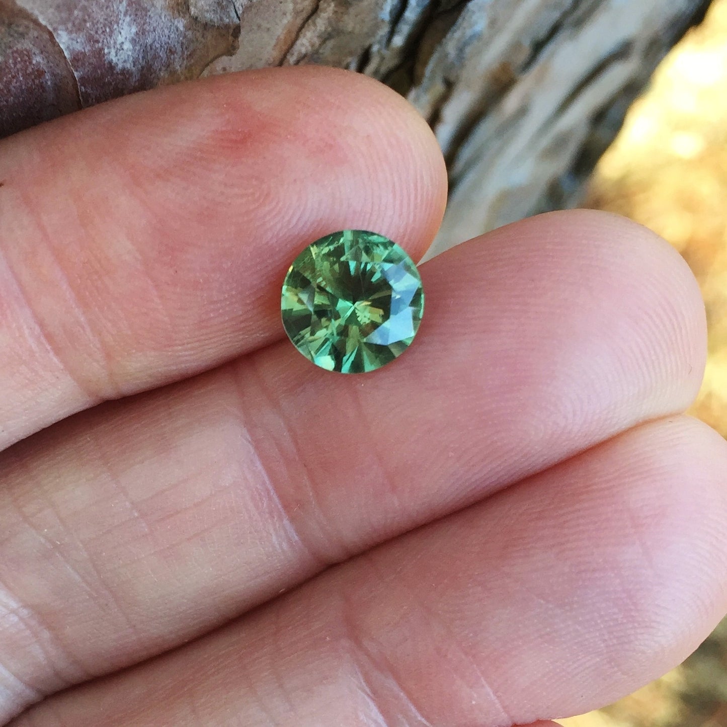 Green Montana Sapphire 2.91 Carats