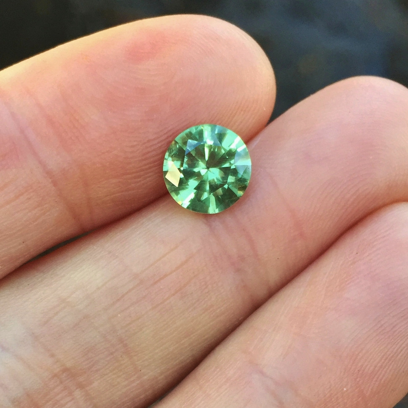 Green Montana Sapphire 2.91 Carats