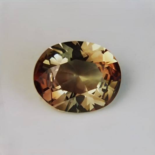 Bi-Color Oregon Sunstone — 3.23 ct | USA Cut