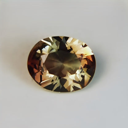 Bi-Color Oregon Sunstone — 3.23 ct | USA Cut