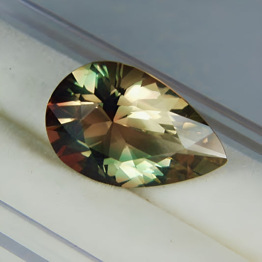 Bi-Color Oregon Sunstone — 6.72 ct | USA Cut (GL)