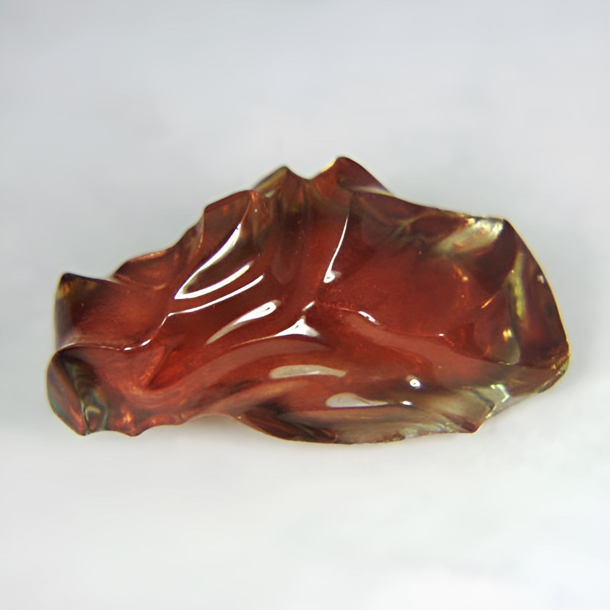 Natural Bi-Color Oregon Sunstone — 35.86 ct, Oregon, Carved (GL)