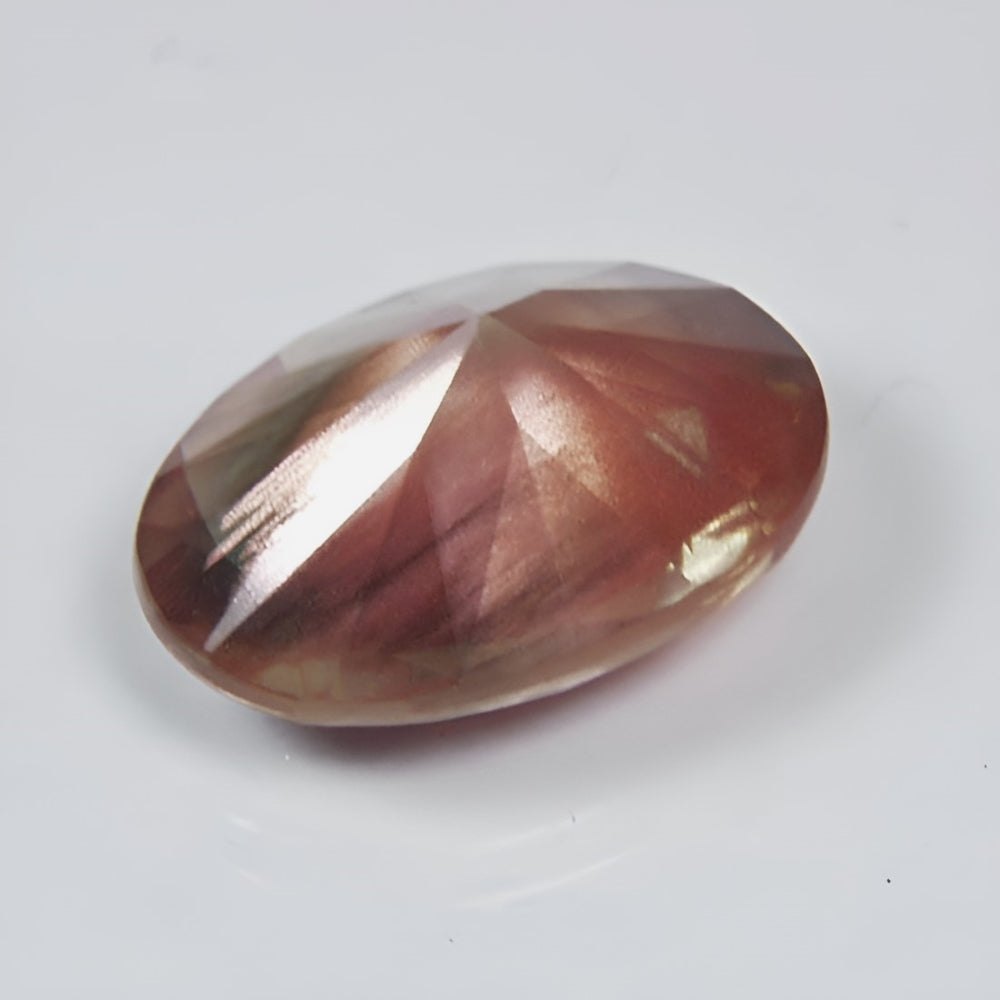 Natural Sunstone — 17.75 ct, United States (Oregon), Modified Oval Brilliant (GL)