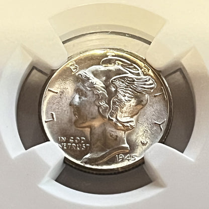 Mercury Dime 1945 s 10C MS 65 4817442-031