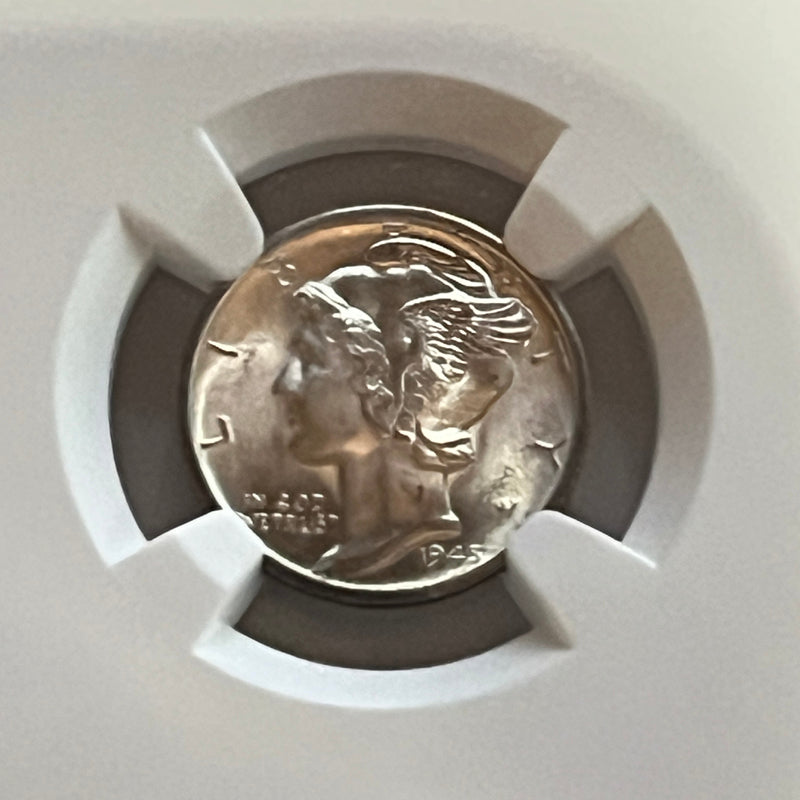 Mercury Dime 1945 s 10C MS 65 4817442-031