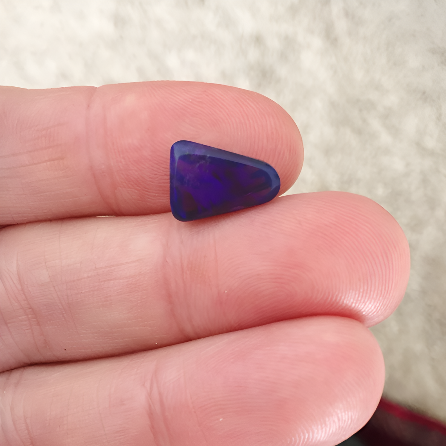 Sherris Cottier Shank Carved Australian Black Opal 4.75 ct