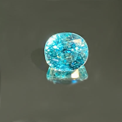 Bright & Rich Blue Zircon – 5.11 Carats of Vibrant Color