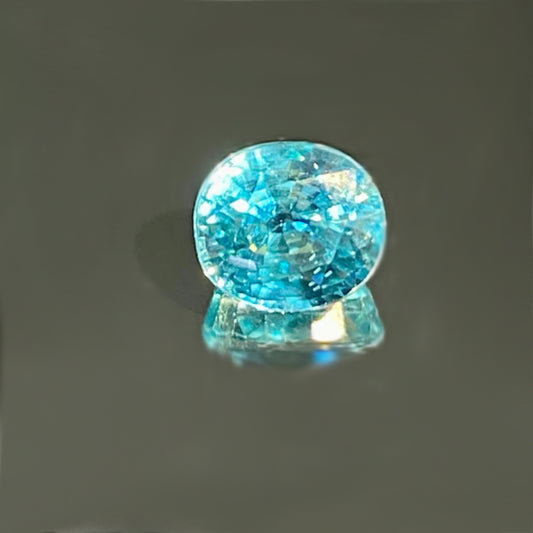 Bright & Rich Blue Zircon – 5.11 Carats of Vibrant Color