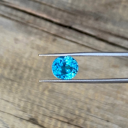 Bright & Rich Blue Zircon – 5.11 Carats of Vibrant Color