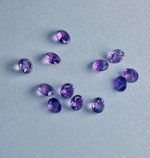 Natural Amethyst Lot — 34 Pieces, 0.18–0.25 ct each, Brazil, Round Brilliant